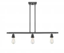 Innovations Lighting 516-3I-BK - Bare Bulb - 3 Light - 36 inch - Matte Black - Cord hung - Island Light