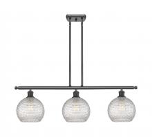 Innovations Lighting 516-3I-OB-G122C-8CL - Athens - 3 Light - 36 inch - Oil Rubbed Bronze - Cord hung - Island Light