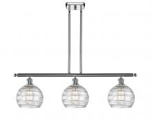 Innovations Lighting 516-3I-PC-G1213-8 - Athens Deco Swirl - 3 Light - 36 inch - Polished Chrome - Cord hung - Island Light