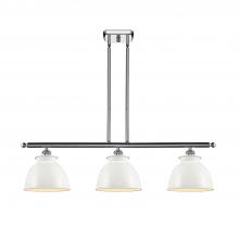 Innovations Lighting 516-3I-PC-M14-W - Adirondack - 3 Light - 36 inch - Polished Chrome - Cord hung - Island Light