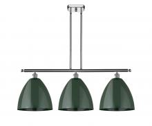 Innovations Lighting 516-3I-PC-MBD-12-GR - Plymouth - 3 Light - 39 inch - Polished Chrome - Cord hung - Island Light