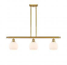 Innovations Lighting 516-3I-SG-G121-6 - Athens - 3 Light - 36 inch - Satin Gold - Cord hung - Island Light