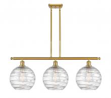 Innovations Lighting 516-3I-SG-G1213-10 - Athens Deco Swirl - 3 Light - 37 inch - Satin Gold - Cord hung - Island Light