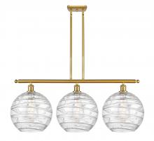 Innovations Lighting 516-3I-SG-G1213-12 - Athens Deco Swirl - 3 Light - 39 inch - Satin Gold - Cord hung - Island Light