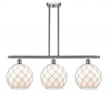 Innovations Lighting 516-3I-SN-G121-10RW - Farmhouse Rope - 3 Light - 37 inch - Brushed Satin Nickel - Cord hung - Island Light