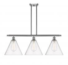 Innovations Lighting 516-3I-SN-GBC-124 - Berkshire - 3 Light - 39 inch - Brushed Satin Nickel - Cord hung - Island Light