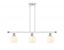 Innovations Lighting 516-3I-WPC-G1217-6WV - White Venetian - 3 Light - 36 inch - White Polished Chrome - Stem Hung - Island Light