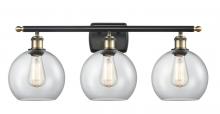 Innovations Lighting 516-3W-BAB-G122-8 - Athens - 3 Light - 28 inch - Black Antique Brass - Bath Vanity Light