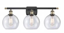 Innovations Lighting 516-3W-BAB-G124-8 - Athens - 3 Light - 28 inch - Black Antique Brass - Bath Vanity Light