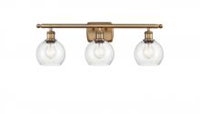 Innovations Lighting 516-3W-BB-G124-6 - Athens - 3 Light - 26 inch - Brushed Brass - Bath Vanity Light