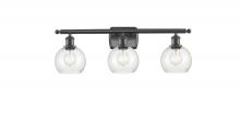 Innovations Lighting 516-3W-BK-G124-6 - Athens - 3 Light - 26 inch - Matte Black - Bath Vanity Light