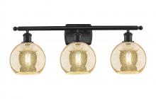 Innovations Lighting 516-3W-BK-G128-8 - Athens - 3 Light - 28 inch - Matte Black - Bath Vanity Light