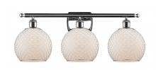 Innovations Lighting 516-3W-PC-G121-8CSN - Farmhouse Chicken Wire - 3 Light - 28 inch - Polished Chrome - Bath Vanity Light