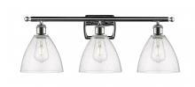 Innovations Lighting 516-3W-PC-GBD-754 - Bristol - 3 Light - 28 inch - Polished Chrome - Bath Vanity Light