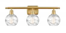 Innovations Lighting 516-3W-SG-G1213-6 - Athens Deco Swirl - 3 Light - 26 inch - Satin Gold - Bath Vanity Light