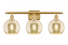 Innovations Lighting 516-3W-SG-G128-8 - Athens - 3 Light - 28 inch - Satin Gold - Bath Vanity Light