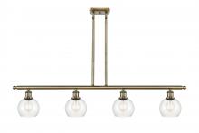 Innovations Lighting 516-4I-AB-G122-6 - Athens - 4 Light - 48 inch - Antique Brass - Cord hung - Island Light