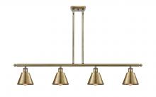 Innovations Lighting 516-4I-AB-M8 - Smithfield - 4 Light - 48 inch - Antique Brass - Cord hung - Island Light