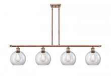 Innovations Lighting 516-4I-AC-G122-8 - Athens - 4 Light - 48 inch - Antique Copper - Cord hung - Island Light