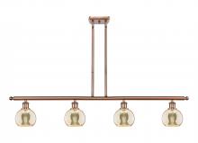 Innovations Lighting 516-4I-AC-G128-6 - Athens - 4 Light - 48 inch - Antique Copper - Cord hung - Island Light