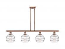 Innovations Lighting 516-4I-AC-G556-8CL - Rochester - 4 Light - 48 inch - Antique Copper - Cord hung - Island Light