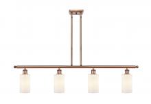 Innovations Lighting 516-4I-AC-G801-LED - Clymer - 4 Light - 48 inch - Antique Copper - Cord hung - Island Light