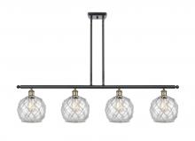 Innovations Lighting 516-4I-BAB-G122-8RW - Farmhouse Rope - 4 Light - 48 inch - Black Antique Brass - Cord hung - Island Light