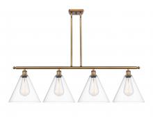 Innovations Lighting 516-4I-BB-GBC-122 - Berkshire - 4 Light - 50 inch - Brushed Brass - Cord hung - Island Light