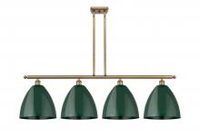 Innovations Lighting 516-4I-BB-MBD-12-GR - Plymouth - 4 Light - 50 inch - Brushed Brass - Cord hung - Island Light