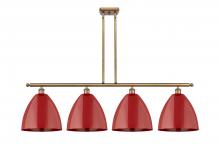 Innovations Lighting 516-4I-BB-MBD-12-RD - Plymouth - 4 Light - 50 inch - Brushed Brass - Cord hung - Island Light