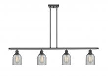 Innovations Lighting 516-4I-BK-G257 - Caledonia - 4 Light - 48 inch - Matte Black - Cord hung - Island Light