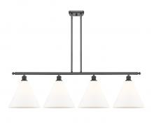 Innovations Lighting 516-4I-BK-GBC-121 - Berkshire - 4 Light - 50 inch - Matte Black - Cord hung - Island Light