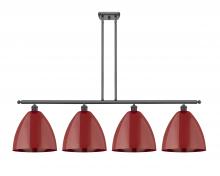 Innovations Lighting 516-4I-BK-MBD-12-RD - Plymouth - 4 Light - 50 inch - Matte Black - Cord hung - Island Light