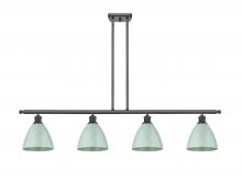 Innovations Lighting 516-4I-BK-MBD-75-SF - Plymouth - 4 Light - 48 inch - Matte Black - Cord hung - Island Light