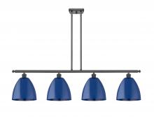 Innovations Lighting 516-4I-BK-MBD-9-BL - Plymouth - 4 Light - 48 inch - Matte Black - Cord hung - Island Light