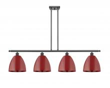 Innovations Lighting 516-4I-BK-MBD-9-RD - Plymouth - 4 Light - 48 inch - Matte Black - Cord hung - Island Light