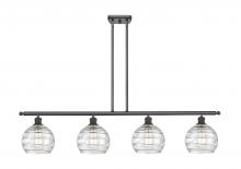 Innovations Lighting 516-4I-OB-G1213-8 - Athens Deco Swirl - 4 Light - 48 inch - Oil Rubbed Bronze - Cord hung - Island Light