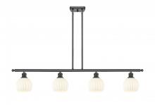 Innovations Lighting 516-4I-OB-G1217-6WV - White Venetian - 4 Light - 48 inch - Oil Rubbed Bronze - Stem Hung - Island Light