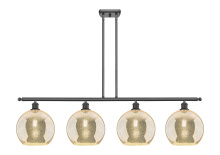 Innovations Lighting 516-4I-OB-G128-10 - Athens - 4 Light - 48 inch - Oil Rubbed Bronze - Stem Hung - Island Light