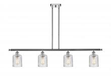 Innovations Lighting 516-4I-PC-G112C-5CL - Cobbleskill - 4 Light - 48 inch - Polished Chrome - Cord hung - Island Light