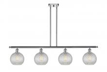 Innovations Lighting 516-4I-PC-G122C-8CL - Athens - 4 Light - 48 inch - Polished Chrome - Cord hung - Island Light