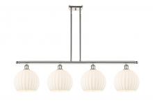 Innovations Lighting 516-4I-PN-G1217-10WV - White Venetian - 4 Light - 48 inch - Polished Nickel - Stem Hung - Island Light