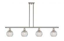 Innovations Lighting 516-4I-PN-G122C-6CL - Athens - 4 Light - 48 inch - Polished Nickel - Cord hung - Island Light