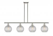 Innovations Lighting 516-4I-PN-G122C-8CL - Athens - 4 Light - 48 inch - Polished Nickel - Cord hung - Island Light