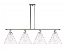 Innovations Lighting 516-4I-PN-GBC-122 - Berkshire - 4 Light - 50 inch - Polished Nickel - Cord hung - Island Light