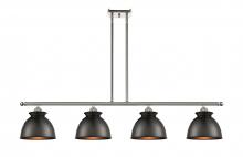 Innovations Lighting 516-4I-PN-M14-BK - Adirondack - 4 Light - 48 inch - Polished Nickel - Cord hung - Island Light