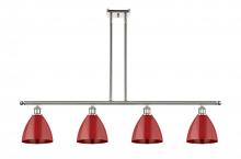 Innovations Lighting 516-4I-PN-MBD-75-RD - Plymouth - 4 Light - 48 inch - Polished Nickel - Cord hung - Island Light