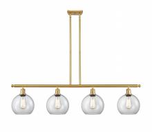 Innovations Lighting 516-4I-SG-G122-8 - Athens - 4 Light - 48 inch - Satin Gold - Cord hung - Island Light
