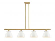 Innovations Lighting 516-4I-SG-M14-W - Adirondack - 4 Light - 48 inch - Satin Gold - Cord hung - Island Light