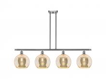 Innovations Lighting 516-4I-SN-G128-10 - Athens - 4 Light - 48 inch - Brushed Satin Nickel - Stem Hung - Island Light